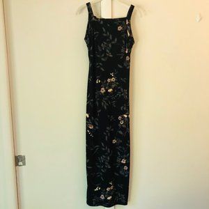 90s Floral Dress All That Jazz Black